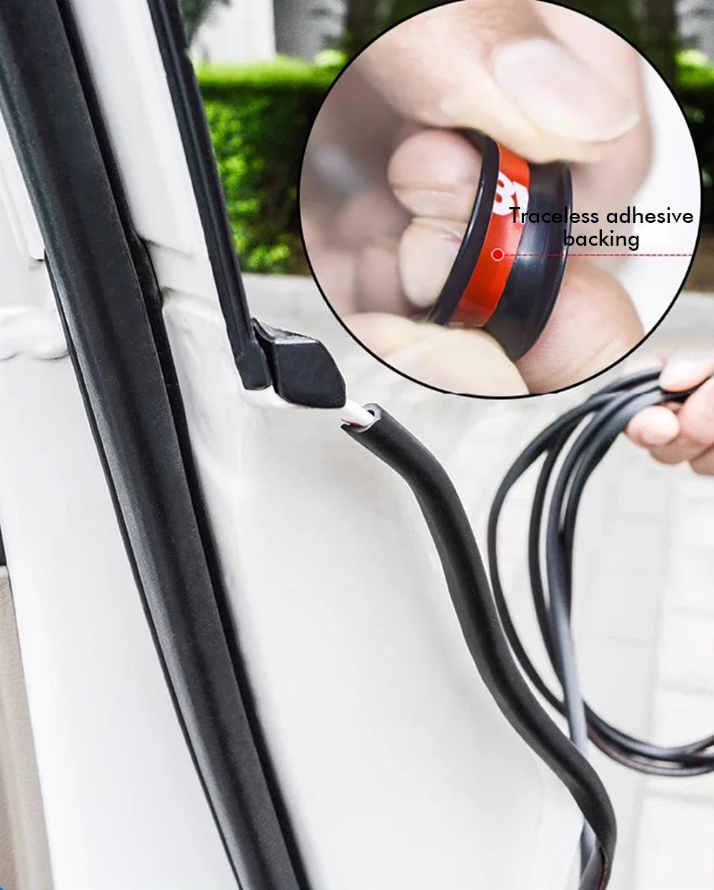 Fita de vedação para porta de carro 5M, fita protetora transparente de PVC contra arranhões, adesivos anticolisão, acessórios antirriscos para porta de carro