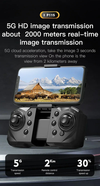 Drone Xiaomi MIJIA P11 Max 8K HD 5G GPS Fotografia Aérea Profissional Câmera Dupla Evita Obstáculos Quadrotor Sem Escovas 10000M