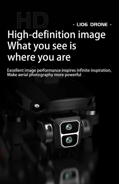 LYZRC L106 / L106MAX HD Câmera Dupla Comutação Motor Brushless RC Drone Dobrável Mini Wifi 2.4GHz 360° Helicóptero OAS Inteligente