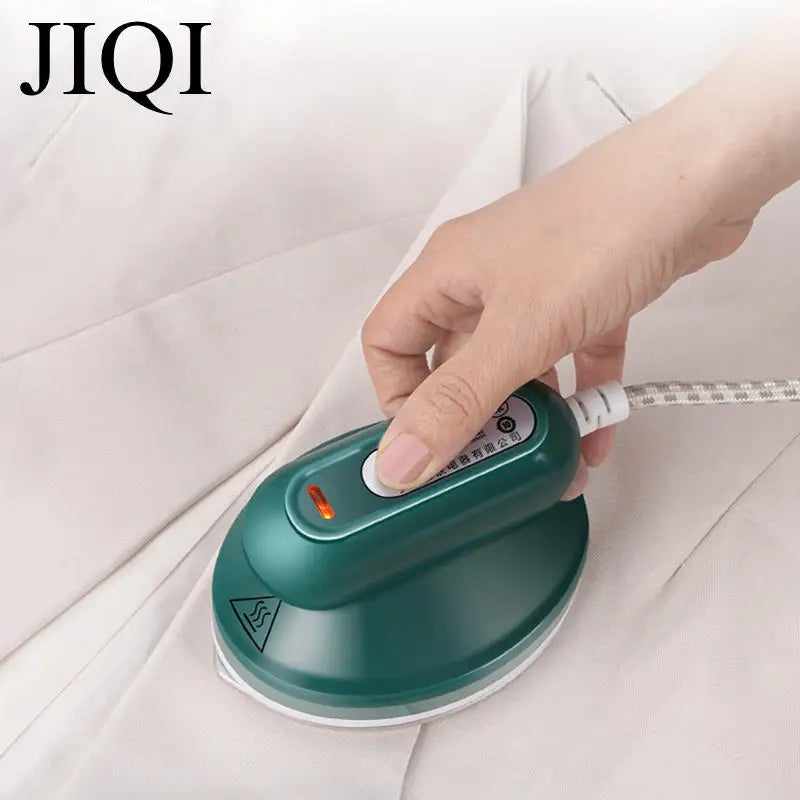 Máquina de passar roupa portátil JIQI, base de cerâmica e titânio, para uso doméstico e viagens