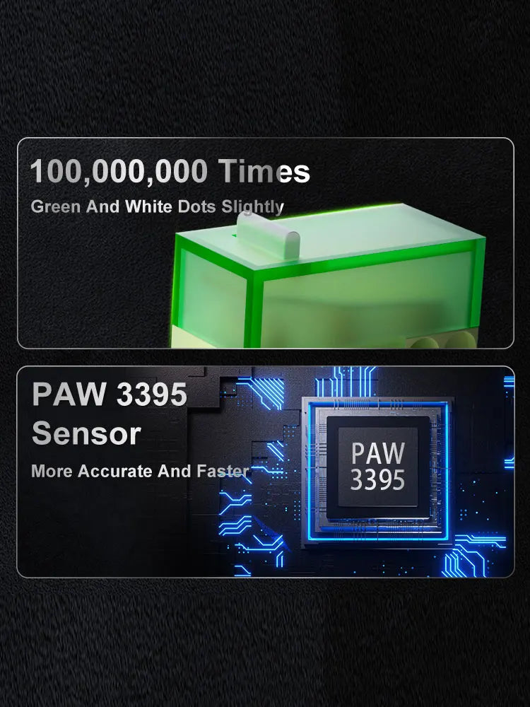 Mouse sem fio com fio leve AJAZZ AJ179 PRO PAW3395 com base de carregamento magnética ergonômico e macro para jogos para PC e laptop