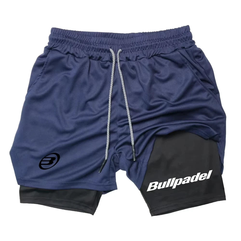 Novos shorts esportivos masculinos de padel, shorts de tênis respiráveis de verão, calças de badminton de secagem rápida, roupas esportivas para corrida ao ar livre