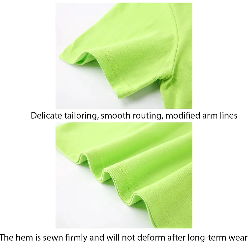 Moda masculina simples cor sólida estampada manga curta verão tops moda de rua gola redonda camiseta masculina solta