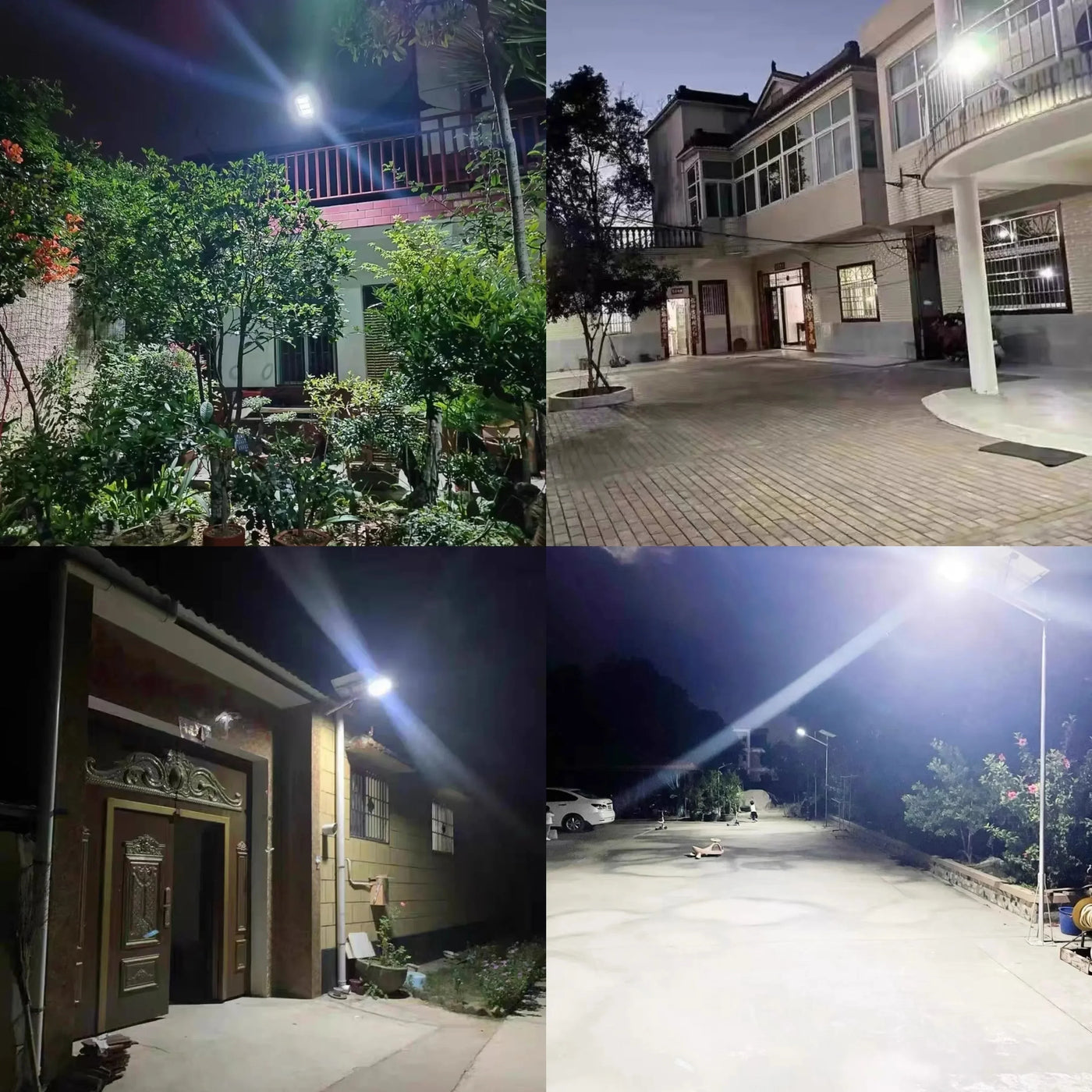 Lâmpada solar LED de 300.000 lm para áreas externas, com sensor de movimento, 4 modos, à prova d'água, IP65, para jardim Light Street Yard Lanter