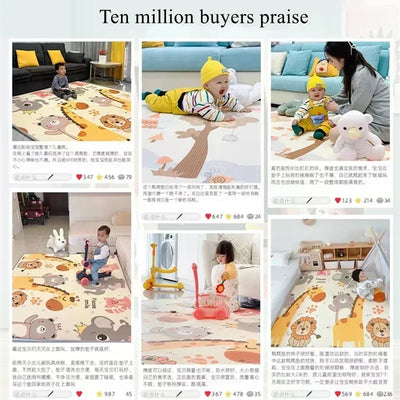 Tapete de brincar para bebês engatinhando 200x180cm/180x150cm, não tóxico, de alta qualidade, EPE, para atividades de ginástica, tapete de segurança para bebês