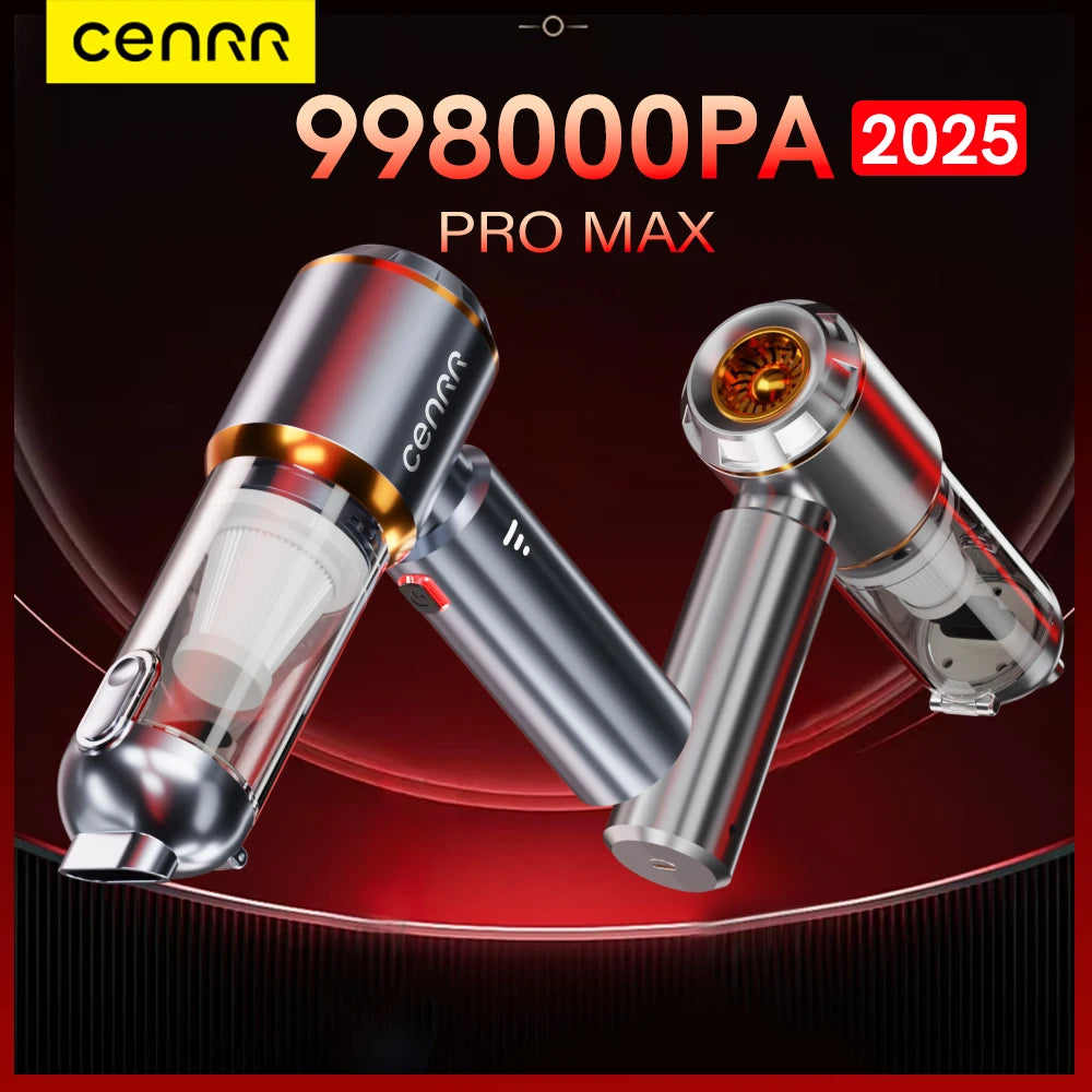 Aspirador de pó automotivo CENRR 998000PA com forte sucção, sem fio, portátil, máquina de limpeza