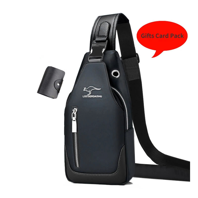 Bolsa de peito masculina nova moda estilo coreano casual esportiva à prova d'água bolsa de peito oxford transversal para homens bolsa de ombro mensageiro