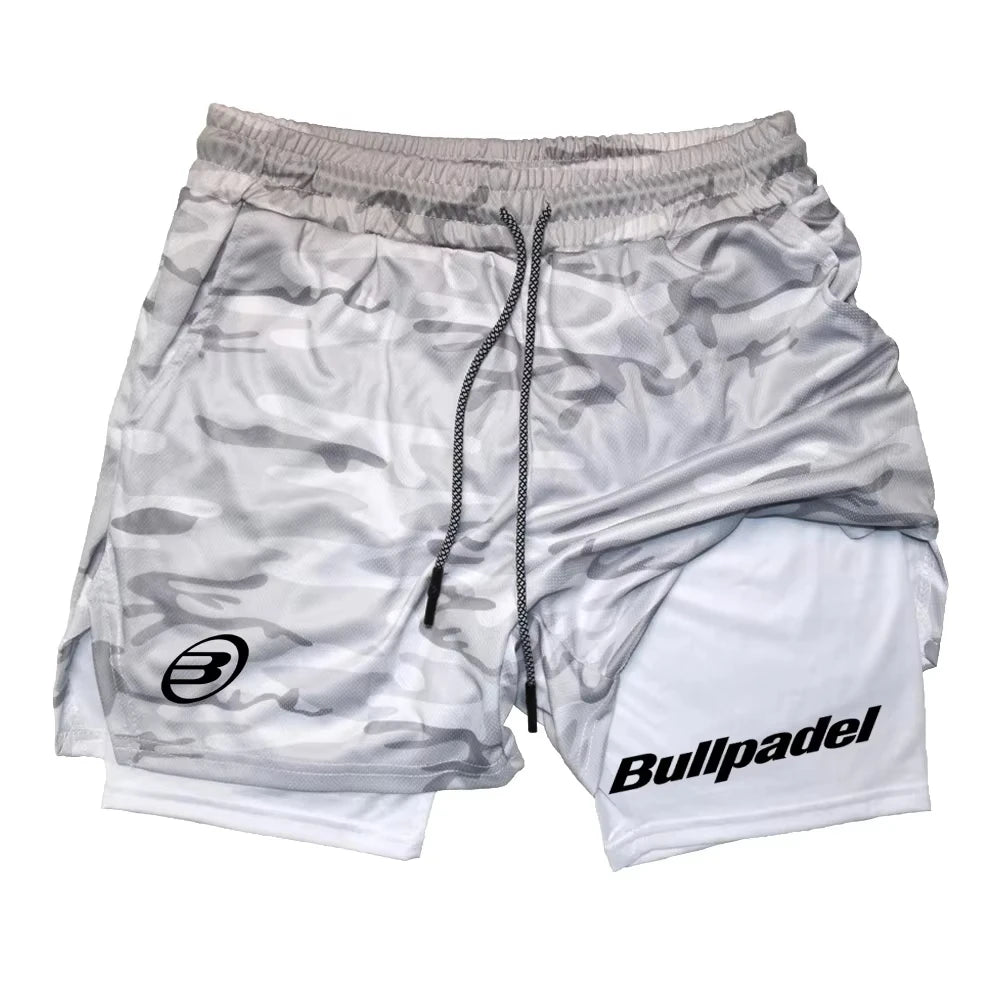Novos shorts esportivos masculinos de padel, shorts de tênis respiráveis de verão, calças de badminton de secagem rápida, roupas esportivas para corrida ao ar livre