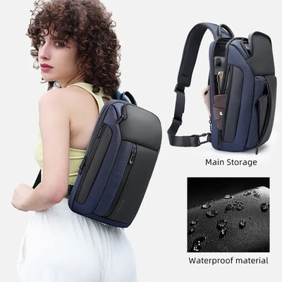 Bange nova bolsa de peito impermeável da moda Oxford bolsa crossbody modelos masculinos bolsa de peito masculina bolsa de ombro de lazer grande capacidade