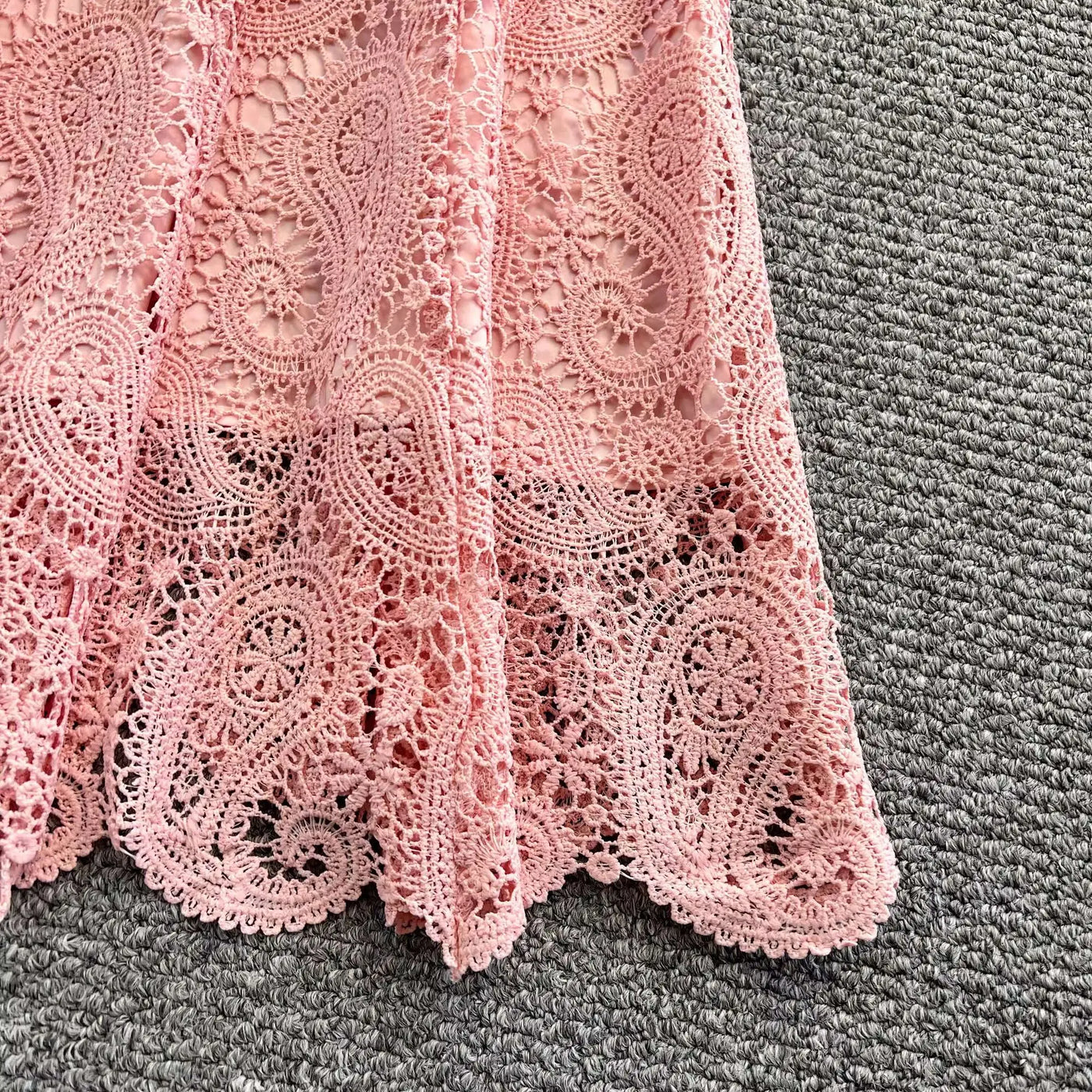 Elegante vestido longo de pérolas, conjunto feminino de 2 peças, manga curta, flor, bordado, camisa de renda, saia midi evasê