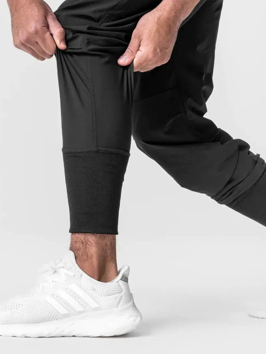 Calça de moletom masculina para corrida, fitness, slim fit, treino, academia, corrida, pista, maratona, ajuste solto, rigoroso, roupa esportiva coordenada