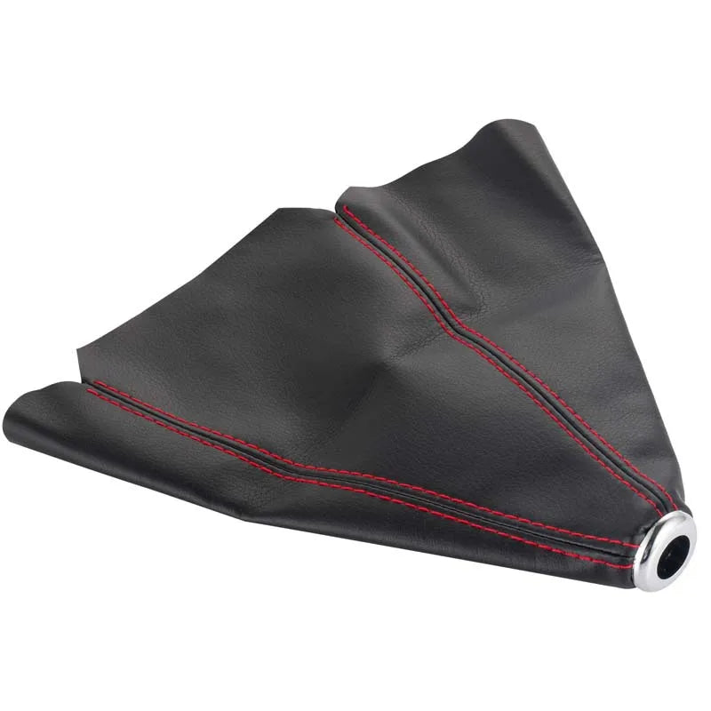 Colar de mudança de marcha universa de 16 mm para carro, couro sintético, colar de mudança de marcha para carro, alavanca de mudança manual automática, capa para porta-malas, legging