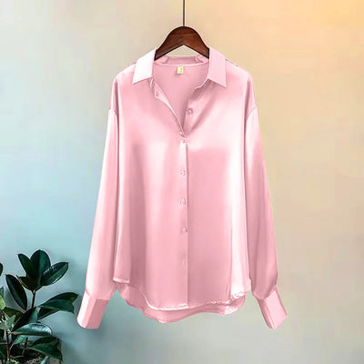 Camisa e blusa de primavera 2025, novos suéteres, cardigans, blusa feminina, malha coreana, manga comprida, lapela, botão, elegante, casacos casuais doces