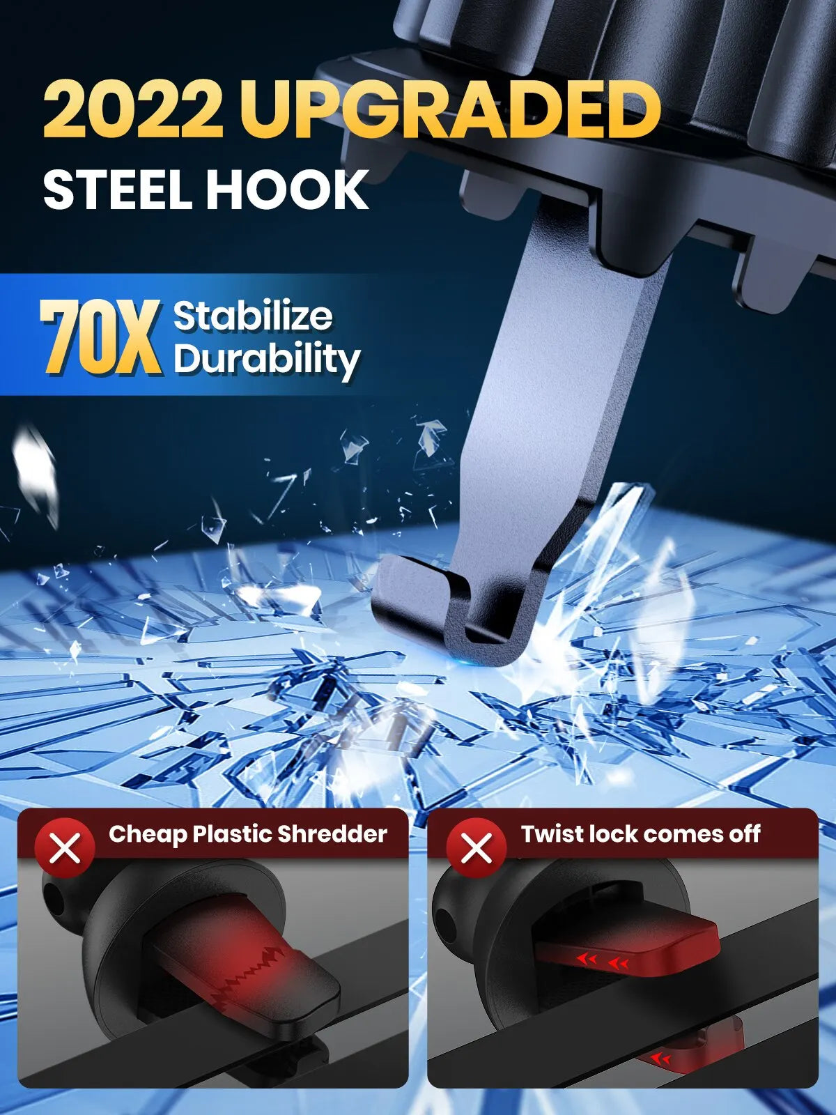 Suporte para celular com sensor de gravidade e saída de ar, suporte para carro, triângulo, gravidade, fosco, simplicidade, material metálico sólido