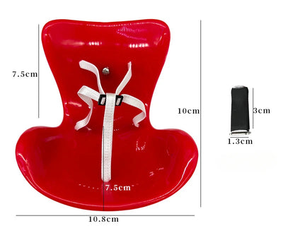 Mini assento de segurança para boneca de pelúcia Kawaii Labubu Idol Assento para boneca de carro Enfeite para carro Aromatratamento de ar Acessórios de decoração