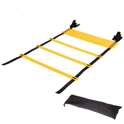 Escada de agilidade com tiras de nylon para futebol, futebol, equipamento de treinamento de velocidade, fitness esportivo, corrida, aquecimento, ferramenta de escada de treinamento