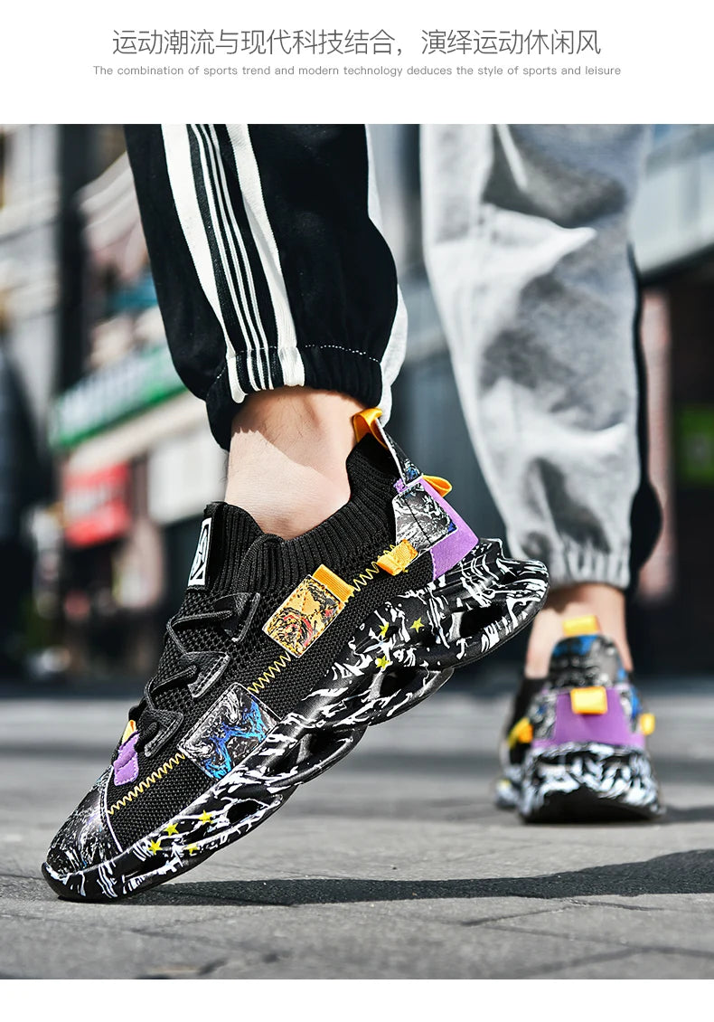 Sapatos masculinos Tênis masculinos casuais Sapatos masculinos tênis Sapatos de luxo Tênis de corrida Sapatos respiráveis da moda Mocassins Sapatos de corrida para homens