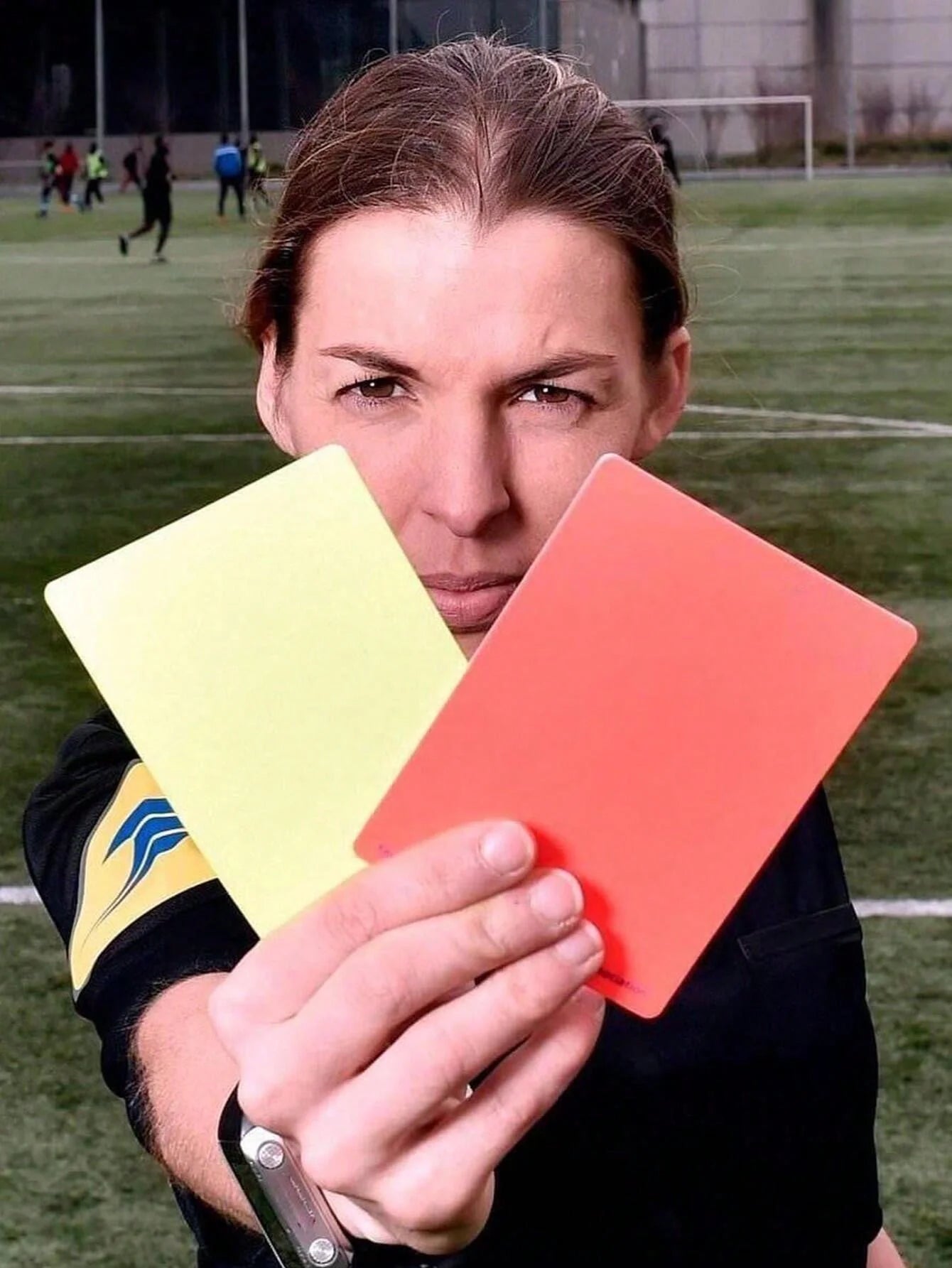 Kit de Futebol - Apito de Metal com Conjunto de Cartões de Árbitro, Cartões de Árbitro para Futebol, Kits de Árbitro Ideais para Esportes de Jogo