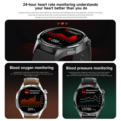 Para Huawei GT5 PRO Smart Watch Men Watch 4 Pro versão atualizada Tela AMOLED HD Bluetooth Chamada GPS NFC Frequência cardíaca SmartWatches