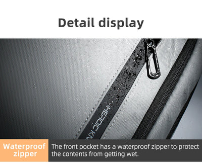 Mochila Heroic Knight para laptop de 14" Mochila fina masculina multifuncional para negócios, à prova d'água, com carregamento USB, mochila de viagem para trabalho