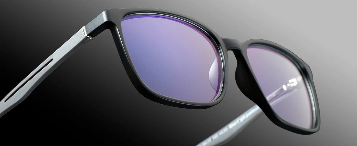 Óculos de leitura quadrados antirreflexo com bloqueio de luz azul ZENOTTIC Fashion para homens, óculos esportivos para leitura, unissex, óculos antirreflexo para computador