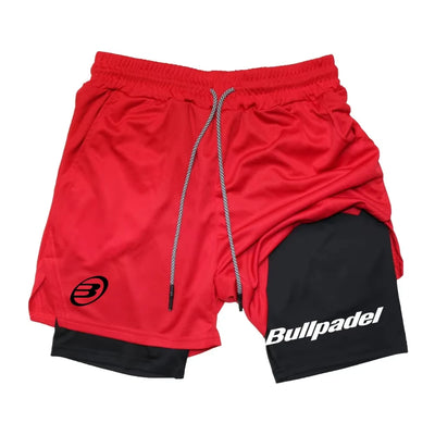 Novos shorts esportivos masculinos de padel, shorts de tênis respiráveis de verão, calças de badminton de secagem rápida, roupas esportivas para corrida ao ar livre