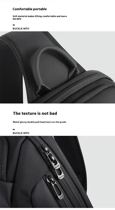 Bange nova bolsa de peito impermeável da moda Oxford bolsa crossbody modelos masculinos bolsa de peito masculina bolsa de ombro de lazer grande capacidade