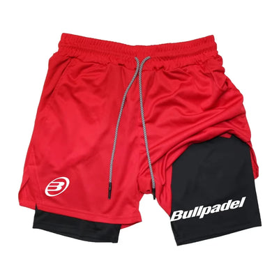 Novos shorts esportivos masculinos de padel, shorts de tênis respiráveis de verão, calças de badminton de secagem rápida, roupas esportivas para corrida ao ar livre