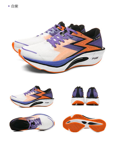 Tênis de corrida esportivos masculinos com almofada de ar de carbono para maratona, respirável, leve e feminino, tênis esportivos confortáveis e antiderrapantes