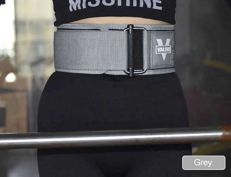 GOBYGO 1 Pç Cinto de Levantamento de Peso Fitness Agachamento Pull-Up Academia Levantamento de Força Suporte Lombar Ajustável Fivela de Metal Treinamento Cruzado