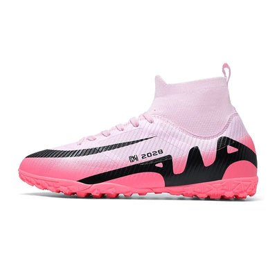 Novas chuteiras masculinas de futebol, chuteiras de futebol rápido, chuteiras de campo de futebol profissional, tênis originais para meninos de futsal TF/FG