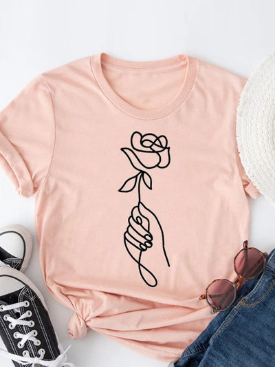 Roupas de verão leopardo amor coração doce moda feminina camisetas casuais manga curta regular camiseta feminina gráfica roupas