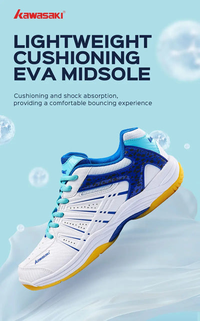 Kawasaki Novos Tênis de Badminton Masculino Respirável Antiderrapante Calçados Esportivos para Homens e Mulheres K-065D