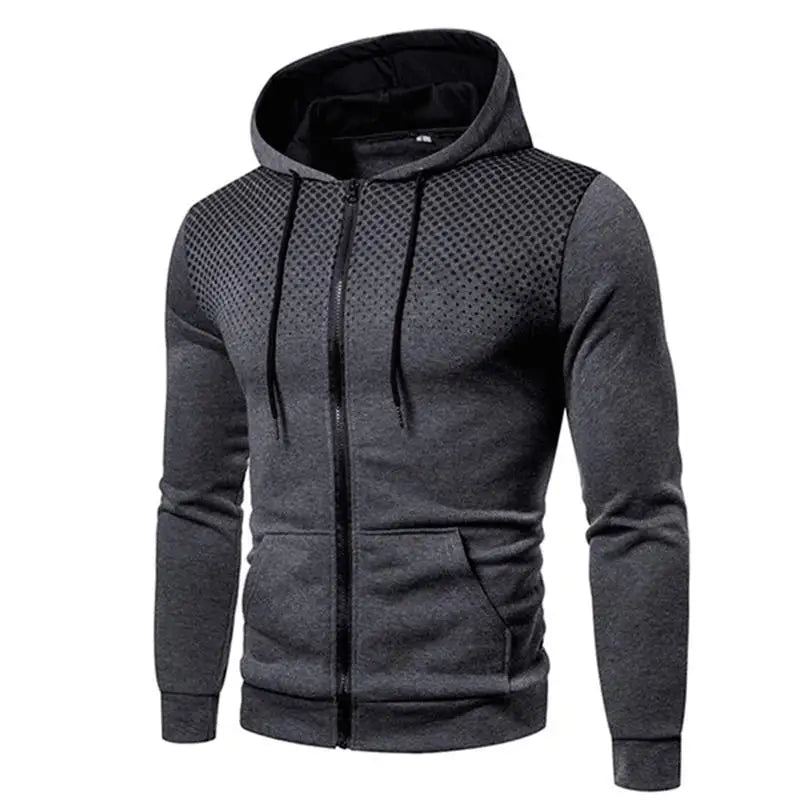 Jaquetas masculinas com zíper 2023, outono inverno, casacos casuais de lã, jaqueta bomber, gola cachecol, moda, com capuz, vestuário masculino slim fit, com capuz