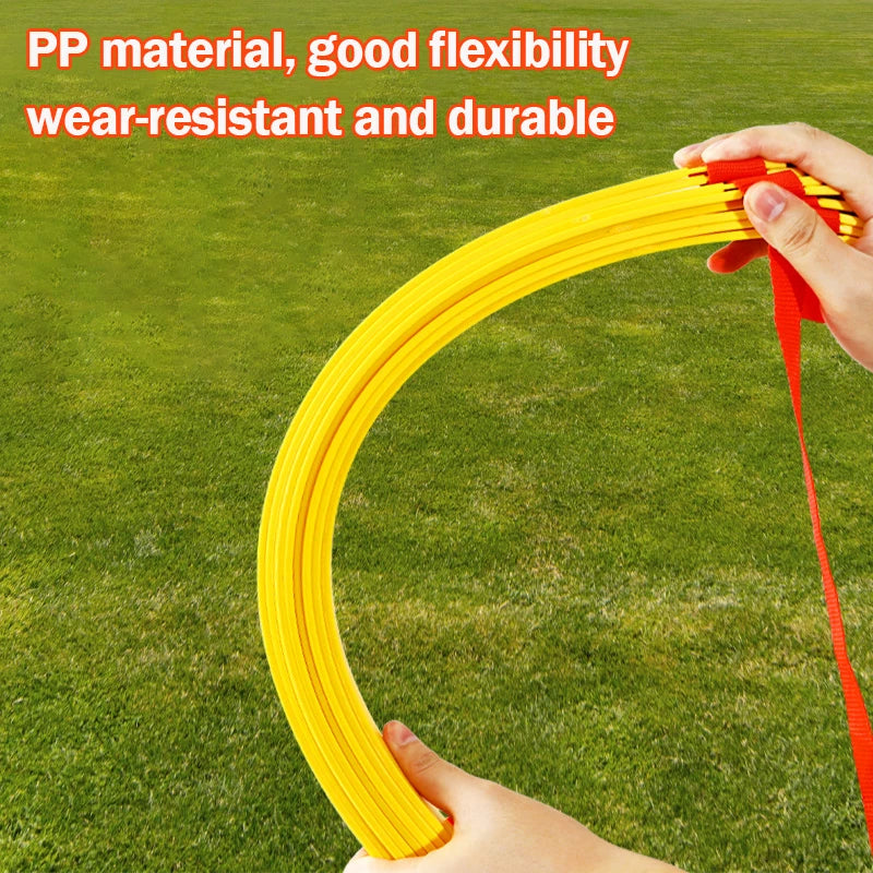 Escada de agilidade com tiras de nylon para futebol, futebol, equipamento de treinamento de velocidade, fitness esportivo, corrida, aquecimento, ferramenta de escada de treinamento