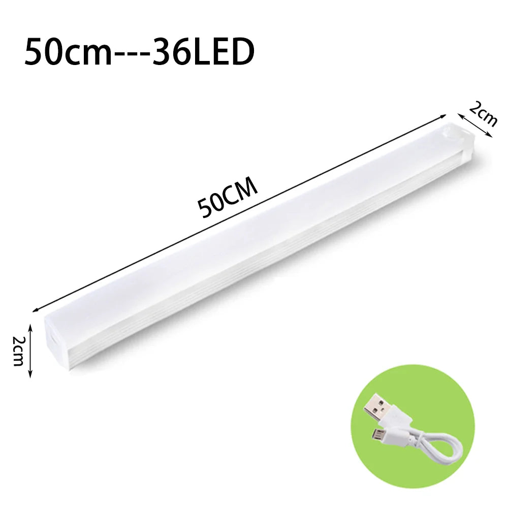 Luz LED com sensor de movimento, sem fio, luz noturna LED tipo C, luz recarregável, armário, guarda-roupa, lâmpada, escada, luz de fundo para cozinha
