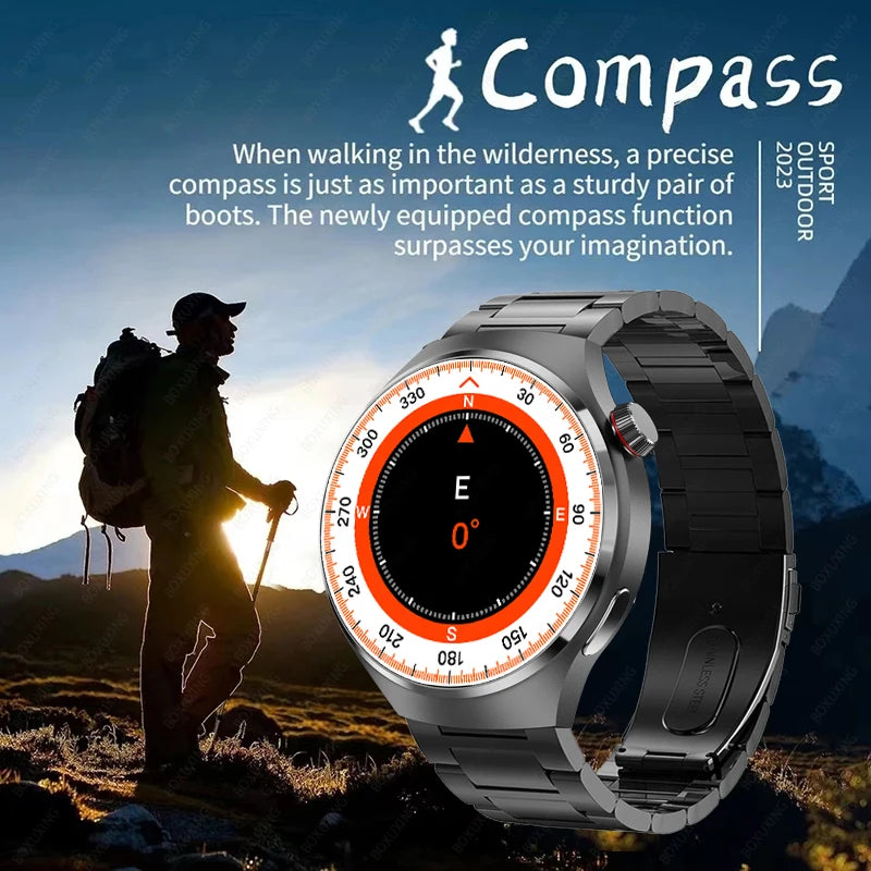 Para Huawei Watch 4 Pro NFC Smart Watch Masculino GPS Sports Tracker Tela HD de 1,53" Monitor de Saúde Relógios Bluetooth Chamada SmartWatch