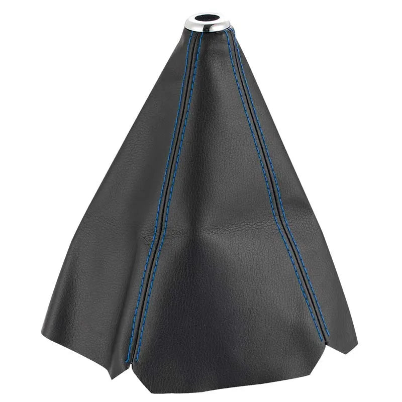 Colar de mudança de marcha universa de 16 mm para carro, couro sintético, colar de mudança de marcha para carro, alavanca de mudança manual automática, capa para porta-malas, legging