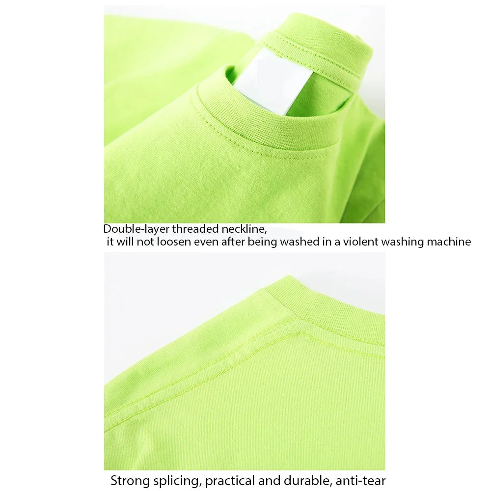 Moda masculina simples cor sólida estampada manga curta verão tops moda de rua gola redonda camiseta masculina solta