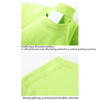 Moda masculina simples cor sólida estampada manga curta verão tops moda de rua gola redonda camiseta masculina solta