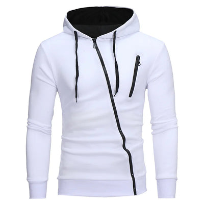 Jaquetas masculinas com zíper 2023, outono inverno, casacos casuais de lã, jaqueta bomber, gola cachecol, moda, com capuz, vestuário masculino slim fit, com capuz