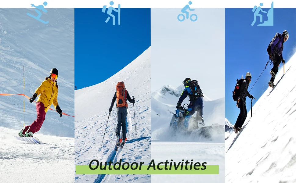 KEFITEVD 3 em 1 Jaquetas de esqui de inverno femininas, lã quente, térmica, neve, jaqueta impermeável, roupas de caminhada, casacos corta-vento para áreas externas