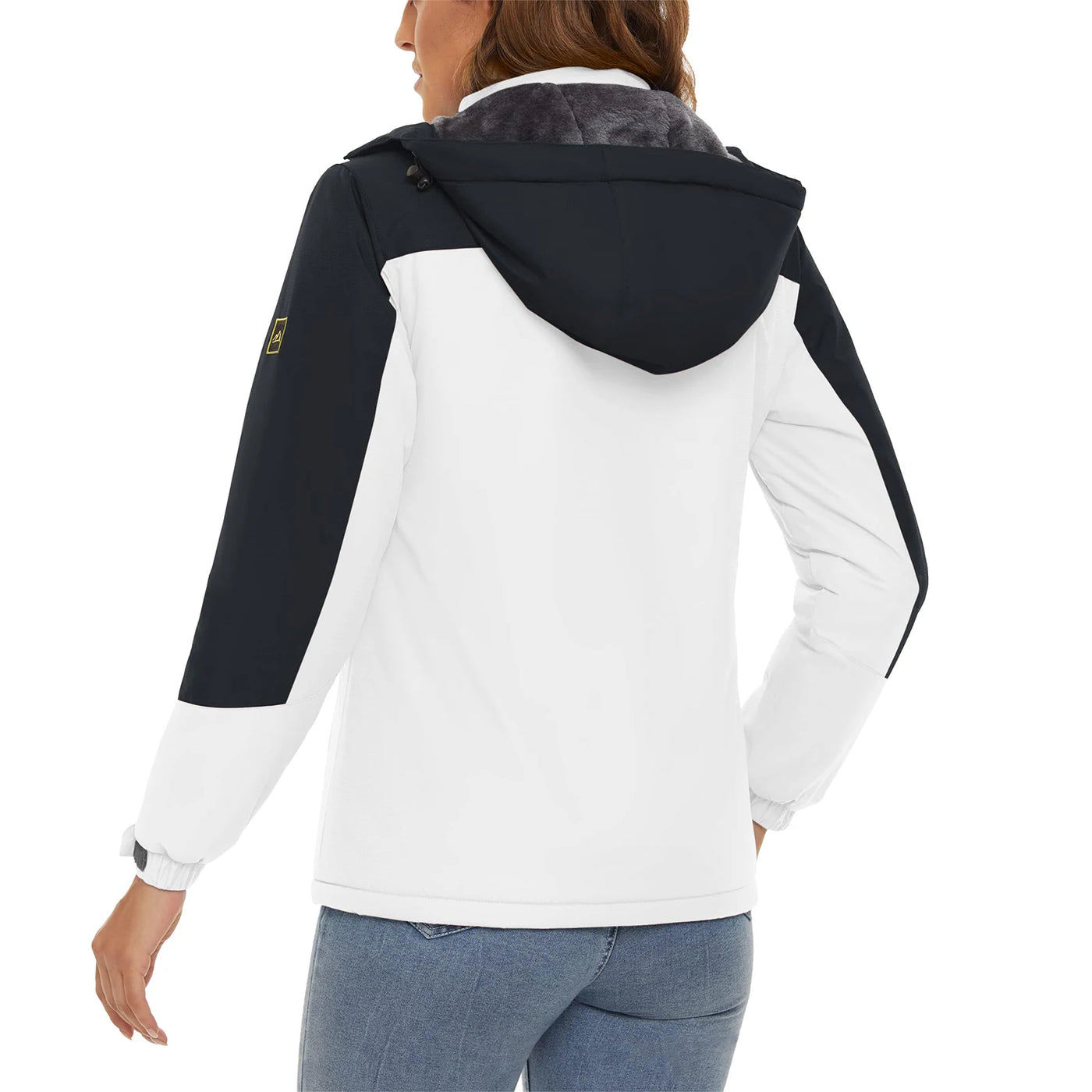 Jaqueta feminina de inverno pesada para snowboard e esqui KEFITEVD, térmica, quente, para caminhadas, corta-vento, casual