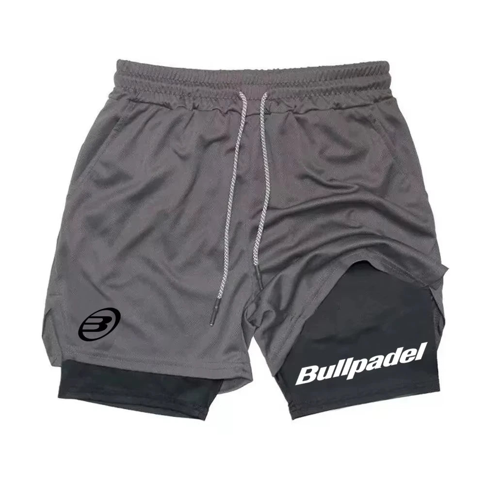 Novos shorts esportivos masculinos de padel, shorts de tênis respiráveis de verão, calças de badminton de secagem rápida, roupas esportivas para corrida ao ar livre
