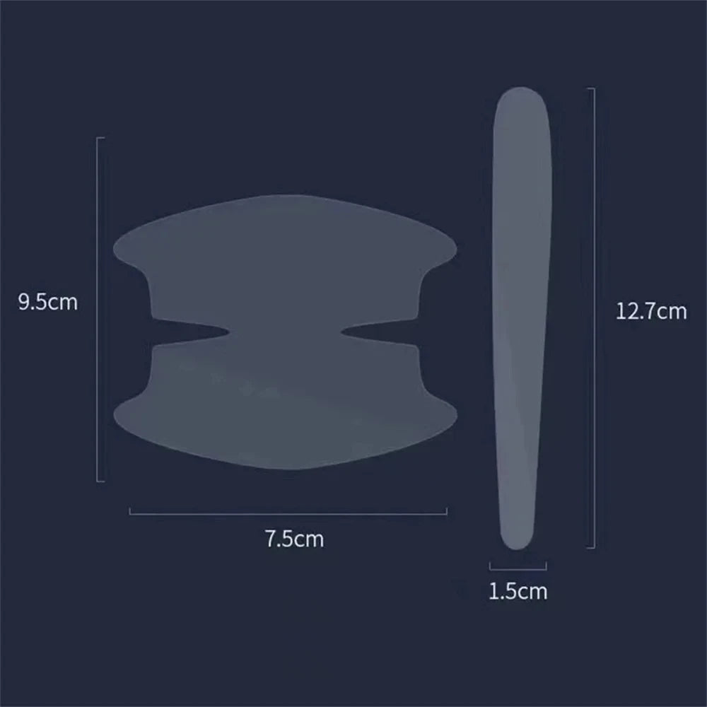 Adesivos protetores anti-riscos para maçanetas de portas de carro universais, película protetora transparente e invisível para pintura de pulso, decalques