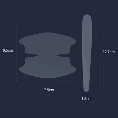 Adesivos protetores anti-riscos para maçanetas de portas de carro universais, película protetora transparente e invisível para pintura de pulso, decalques