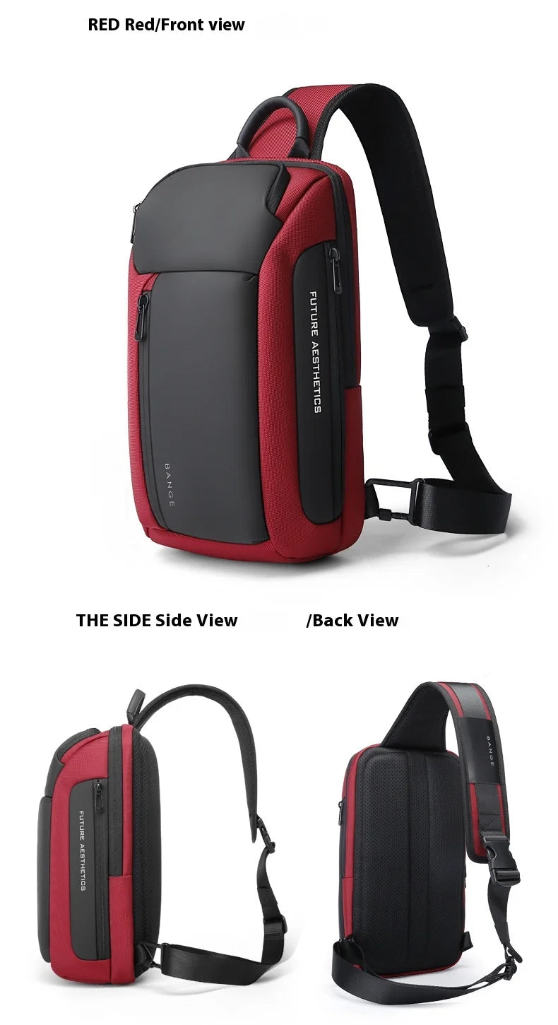 Bange nova bolsa de peito impermeável da moda Oxford bolsa crossbody modelos masculinos bolsa de peito masculina bolsa de ombro de lazer grande capacidade