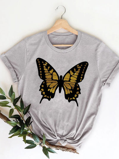 Roupas de verão leopardo amor coração doce moda feminina camisetas casuais manga curta regular camiseta feminina gráfica roupas