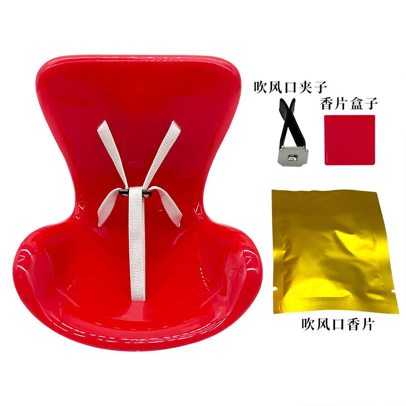 Mini assento de segurança para boneca de pelúcia Kawaii Labubu Idol Assento para boneca de carro Enfeite para carro Aromatratamento de ar Acessórios de decoração