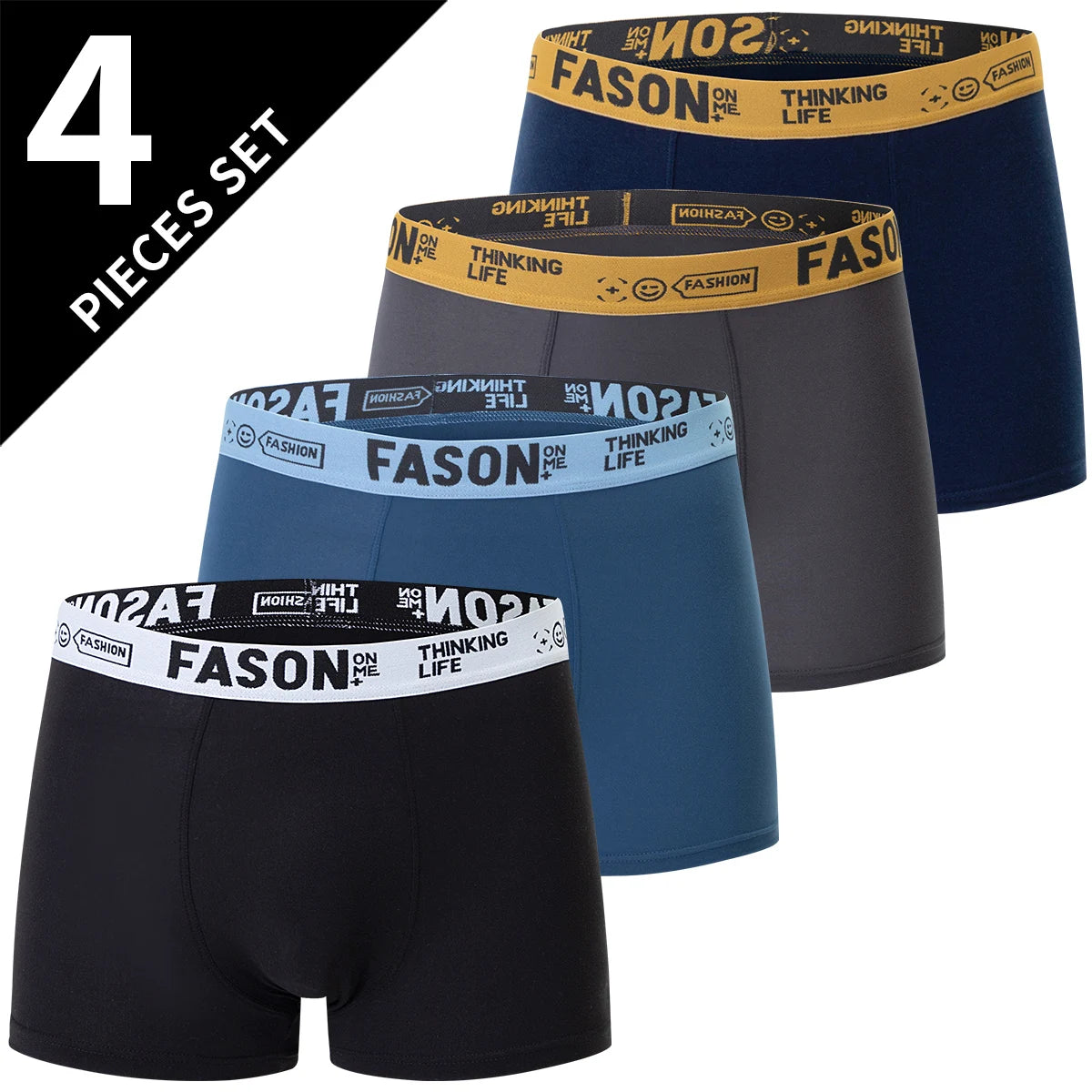 Pacote com 4/10 shorts masculinos, moda simples, vários tamanhos, para adolescentes e adultos, com cintura elástica, para pais e filhos